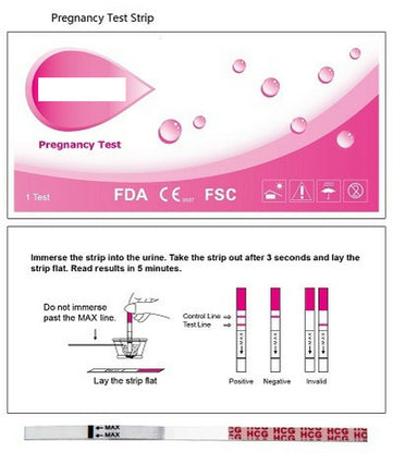 hCG Womens Pregnancy Midstream 25MlU/ml, Sample:Urine (25 Per Box)